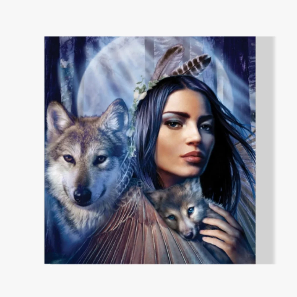 Pintura Diamante - Cachorro de lobo