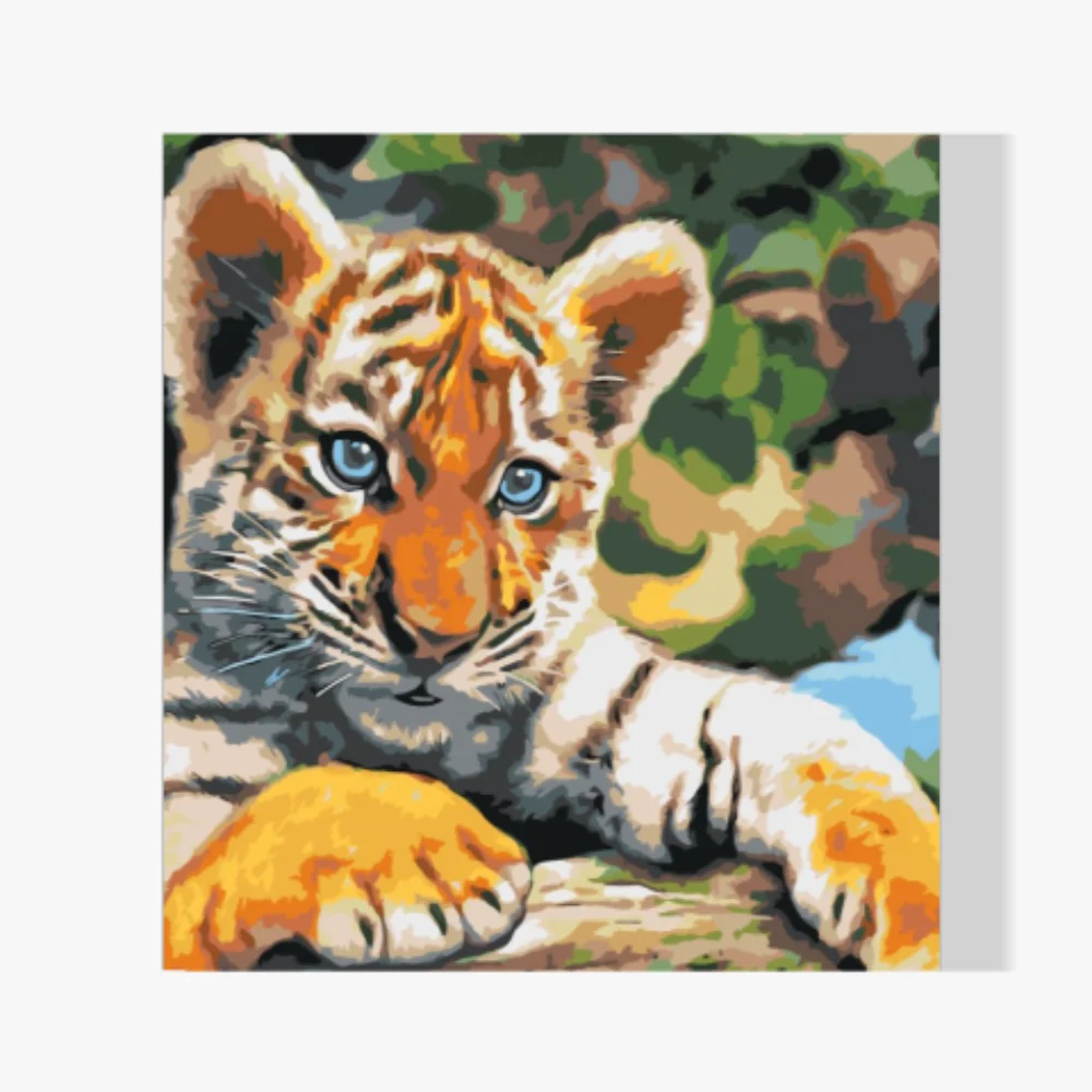 Pintura Diamante - Cachorro de tigre
