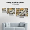 Pintura Diamante - Cachorro jugando en el bosque