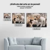Pintura Diamante - Cachorro y gatito