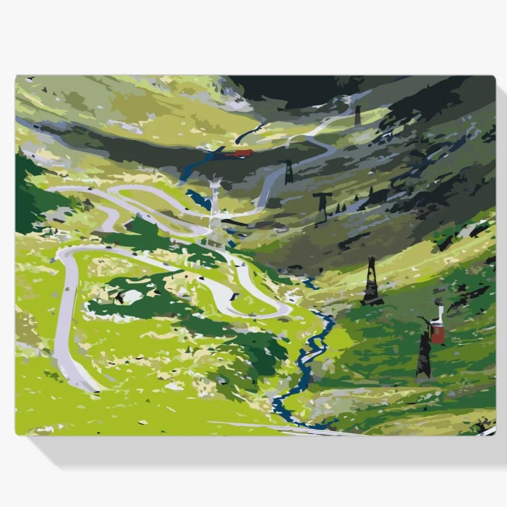 Pintura Diamante - Carretera Transfagarasan en Rumanía 2