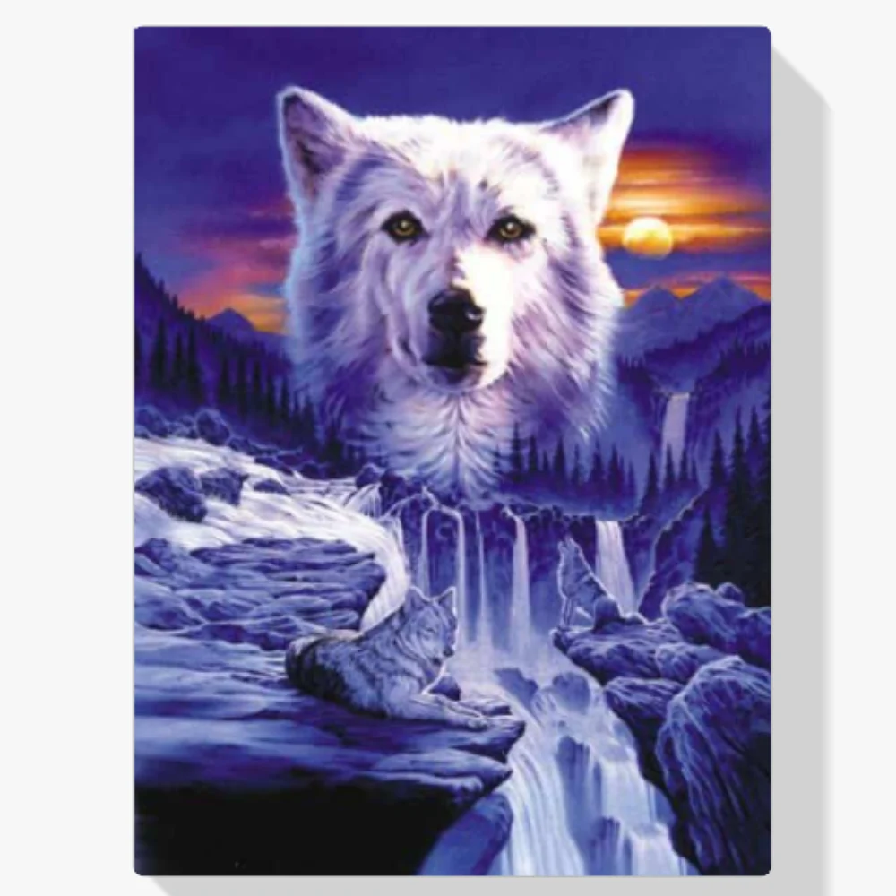 Pintura Diamante - Cascada de los Lobos