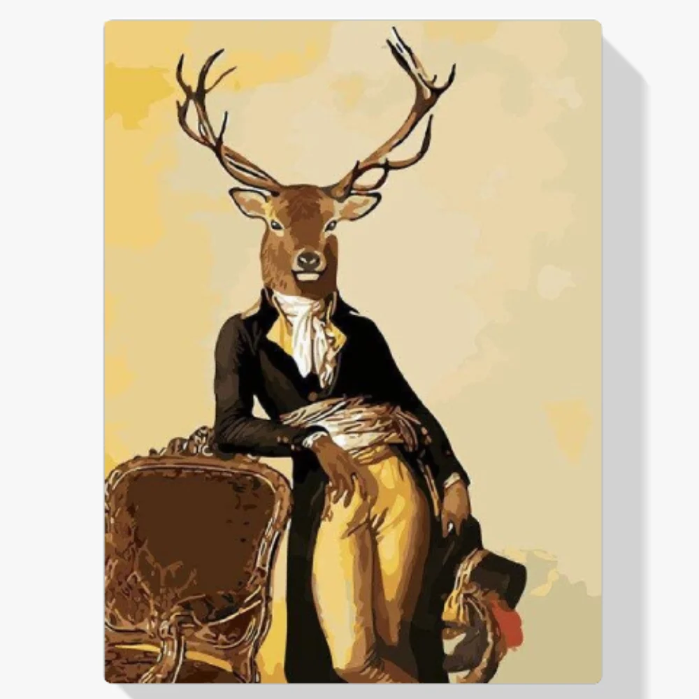 Pintura Diamante - Ciervo caballero