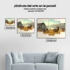 Pintura Diamante - Ciervo en la pradera 5 paneles