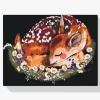 Pintura Diamante - Ciervos entre flores