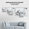 Pintura Diamante - Cisne en el lago