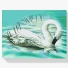 Pintura Diamante - Cisne en el lago turquesa