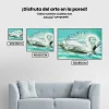 Pintura Diamante - Cisne en el lago turquesa