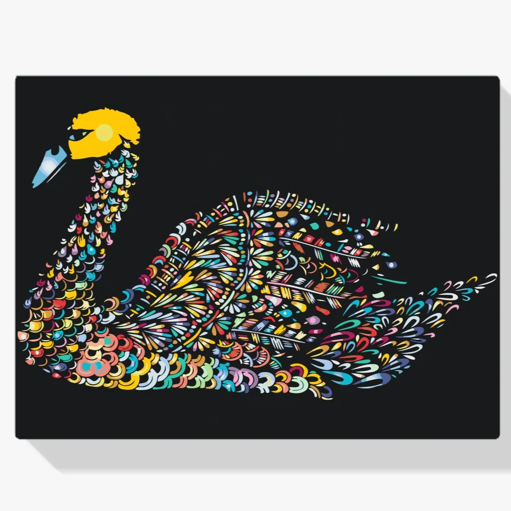 Pintura Diamante - Cisne mandala