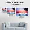 Pintura Diamante - Cisnes enamorados