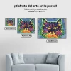 Pintura Diamante - Colores Gato 2