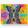 Pintura Diamante - Colorida mariposa