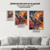 Pintura Diamante - Colorido pavo real