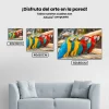 Pintura Diamante - Coloridos loros Makaw