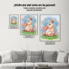 Pintura Diamante - Conejo con una mariposa en la nariz