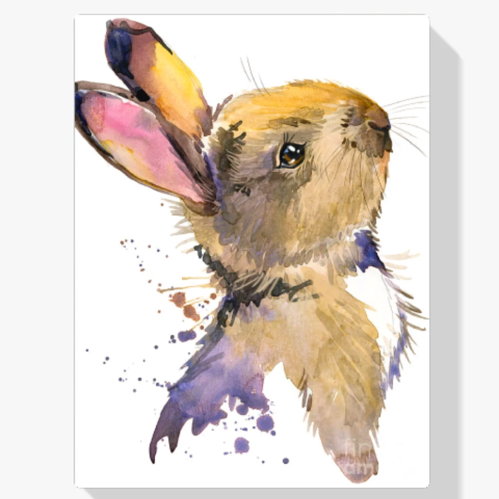 Pintura Diamante - Conejo esponjoso