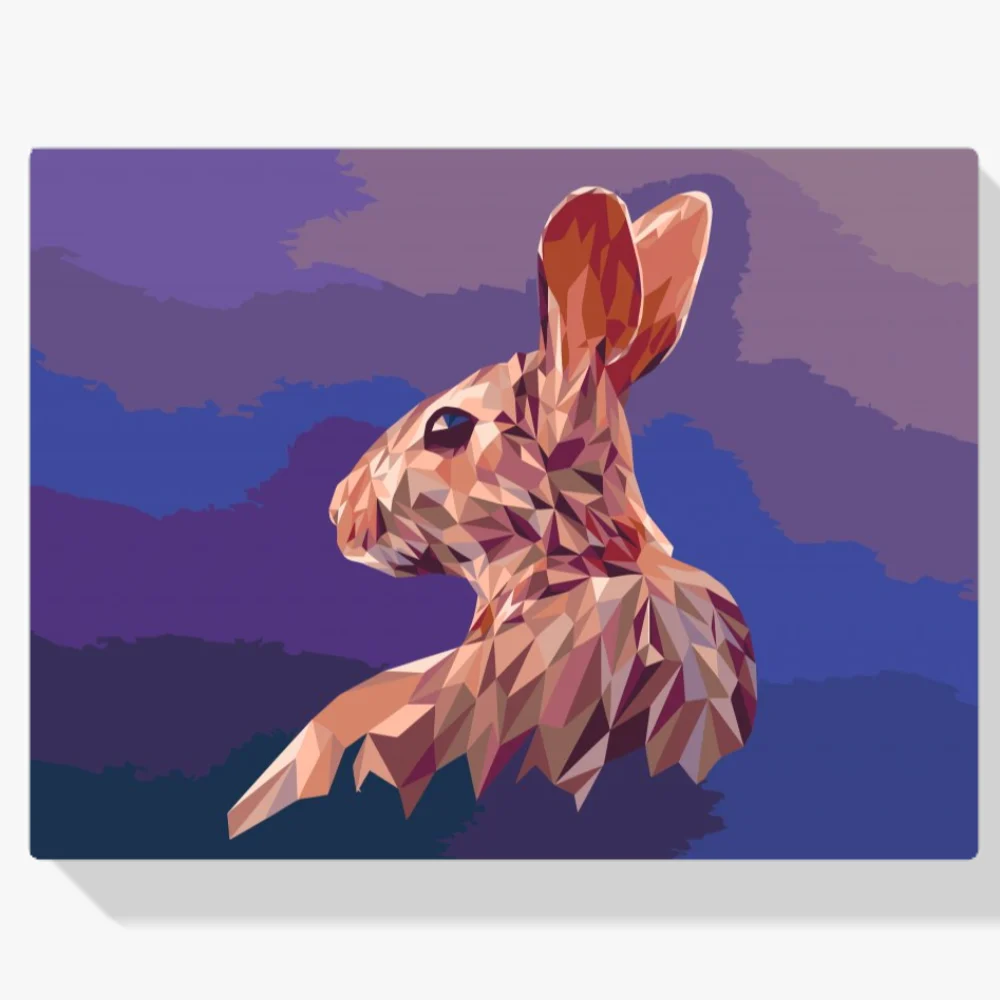 Pintura Diamante - Conejo vectorial