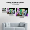 Pintura Diamante - Cuatro colores de gatitos