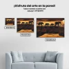 Pintura Diamante - Deambulando con elefantes