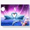 Pintura Diamante - Dos cisnes | Gran formato