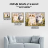 Pintura Diamante - Dos gatos que hablan