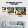 Pintura Diamante - El águila sobrevuela las montañas
