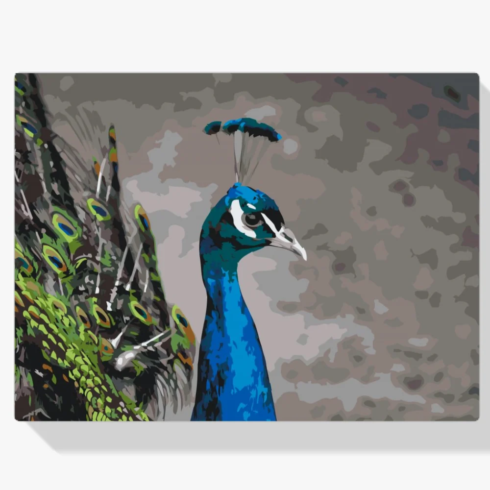Pintura Diamante - El majestuoso pavo real