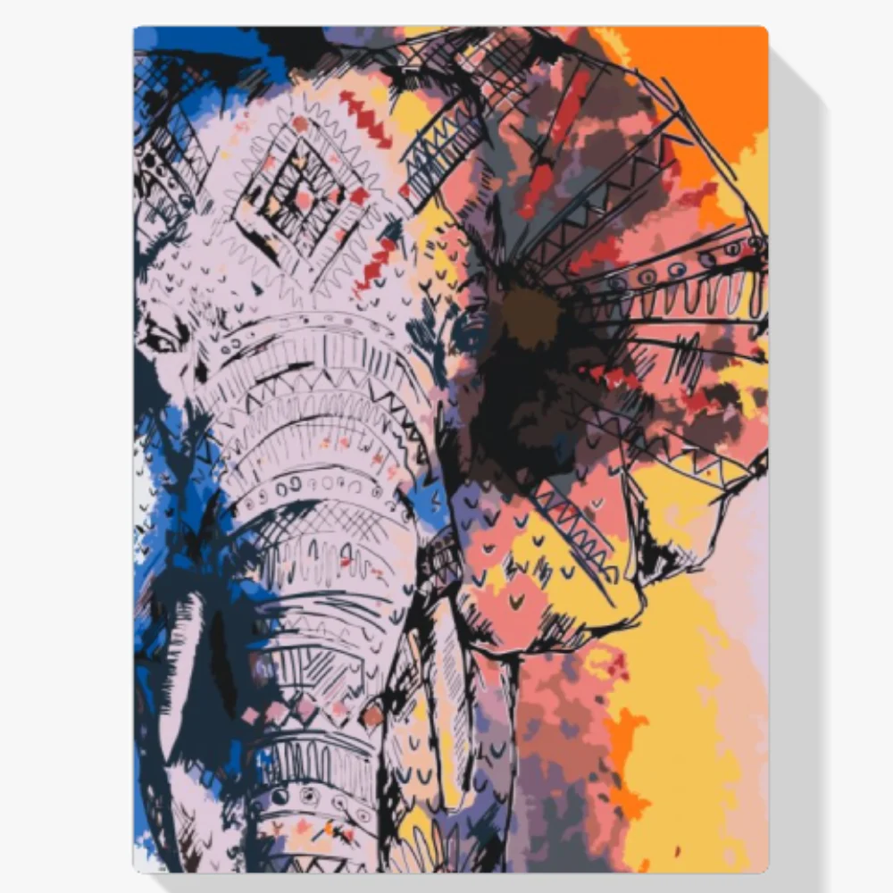Pintura Diamante - Elefante africano