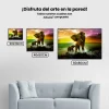 Pintura Diamante - Elefante con cría
