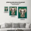 Pintura Diamante - Elefante con gafas