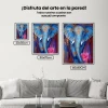 Pintura Diamante - Elefante con un loto rosa