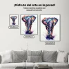 Pintura Diamante - Elefante pintado