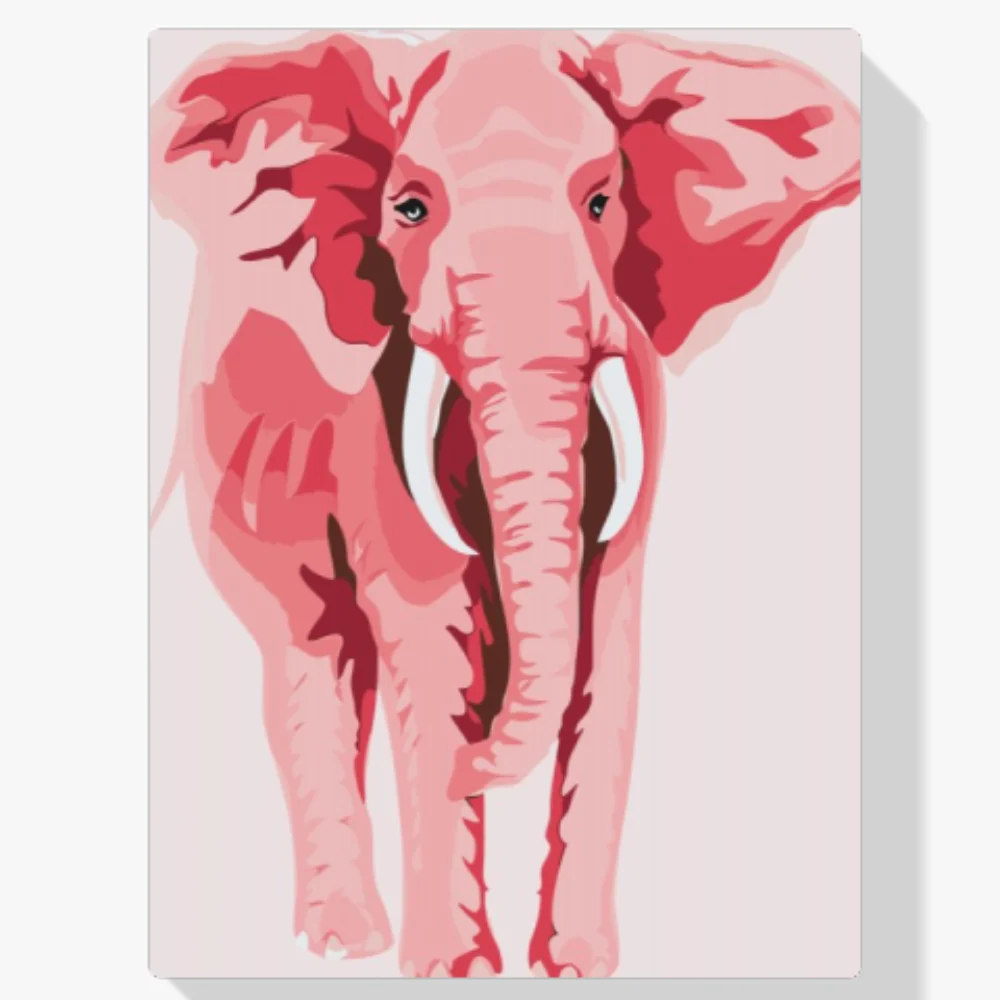 Pintura Diamante - Elefante rosa