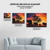 Pintura Diamante - Elefantes en la sabana
