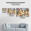 Pintura Diamante - Familia de conejos