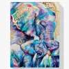 Pintura Diamante - Familia de elefantes de colores