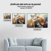 Pintura Diamante - Familia de gatos