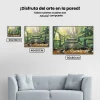 Pintura Diamante - Familia de patos en el parque