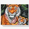 Pintura Diamante - Familia tigre