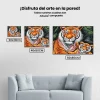 Pintura Diamante - Familia tigre