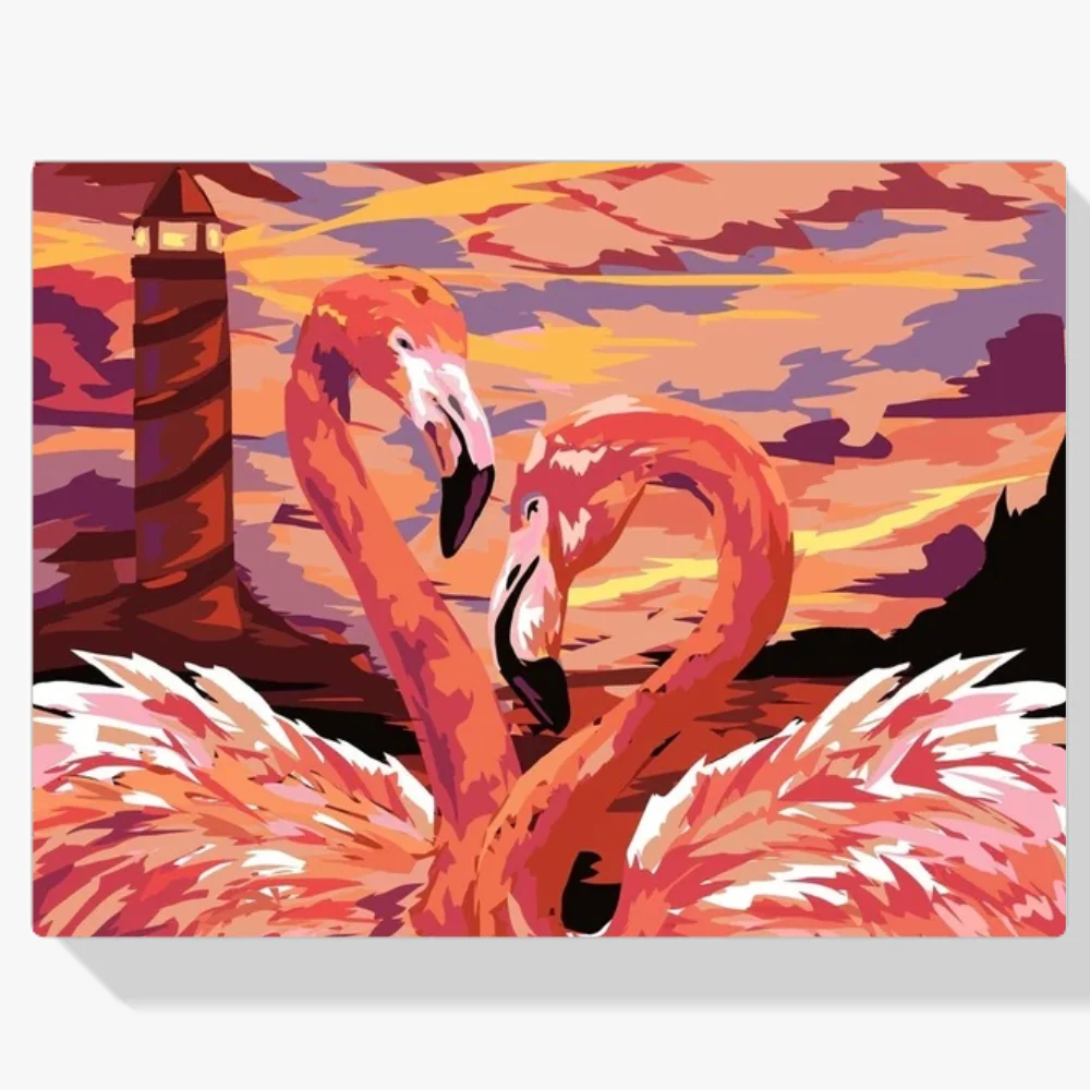 Pintura Diamante - Flamenco Liebespaar