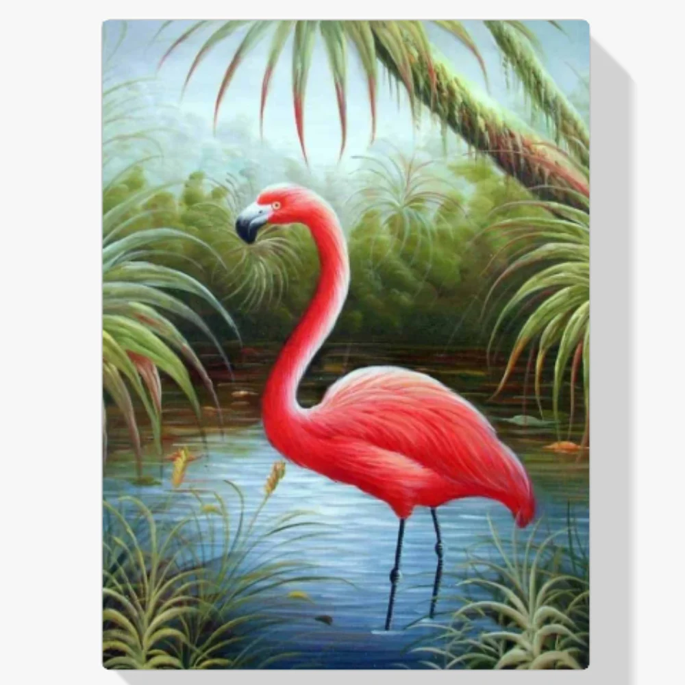 Pintura Diamante - Flamenco en la jungla