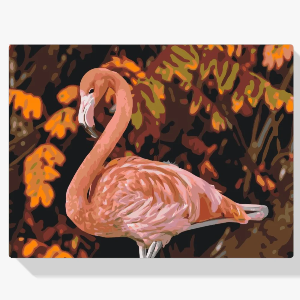 Pintura Diamante - Flamenco en la naturaleza