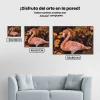 Pintura Diamante - Flamenco en la naturaleza