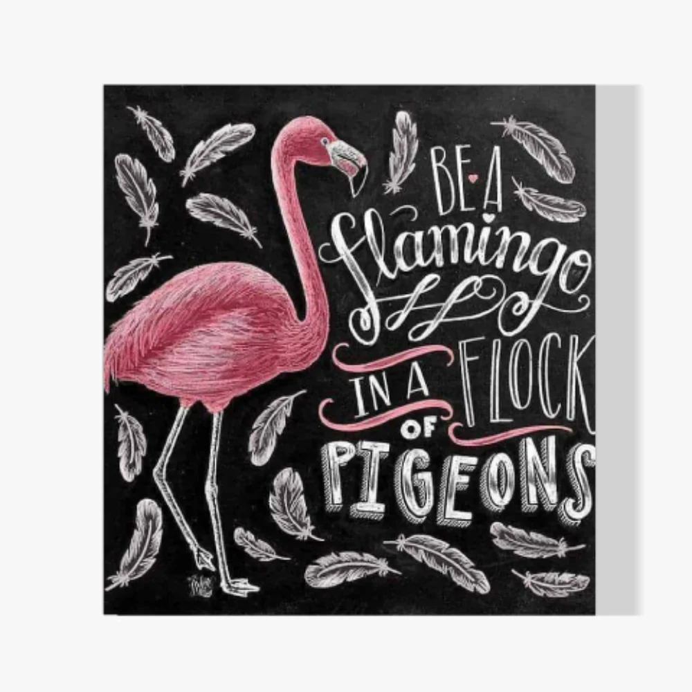 Pintura Diamante - Flamenco rosa