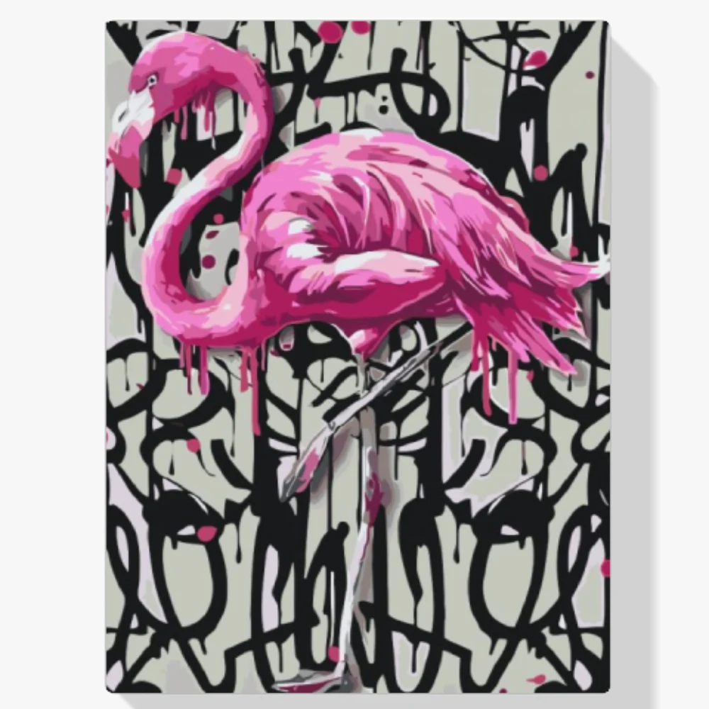 Pintura Diamante - Flamenco rosa