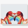 Pintura Diamante - Flamencos en forma de corazón