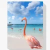 Pintura Diamante - Flamencos en la playa