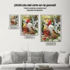 Pintura Diamante - Flores y pájaros
