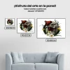 Pintura Diamante - Gallo en bata de flores